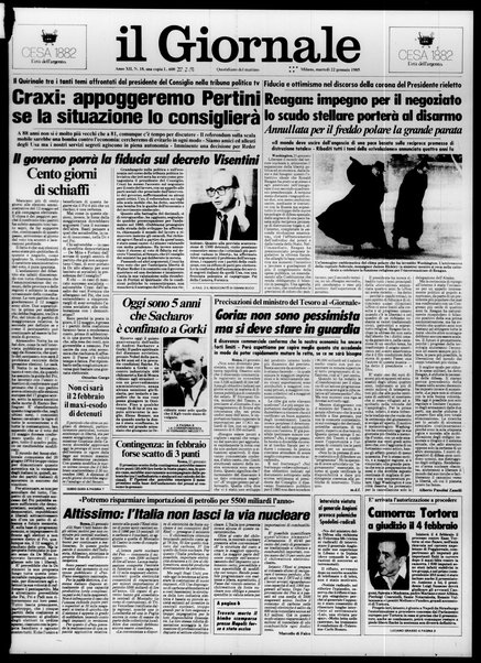 Il giornale : quotidiano del mattino